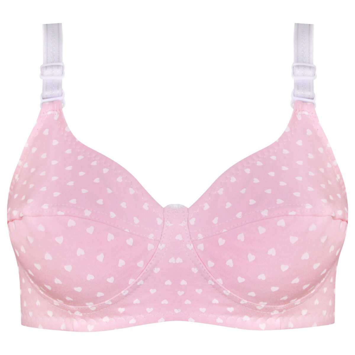 سوتین زنانه ماییلدا مدل بدون فنر قلبی کد 5039 رنگ صورتی