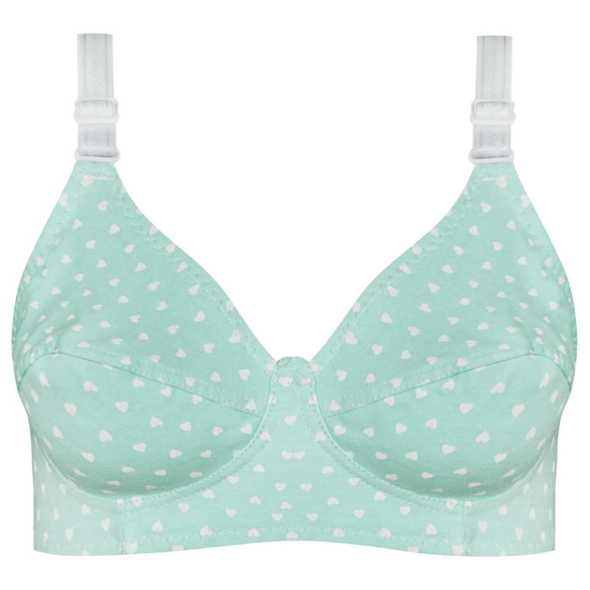 سوتین زنانه ماییلدا مدل بدون فنر قلبی کد 5039 رنگ سبز