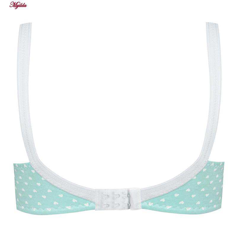 سوتین زنانه ماییلدا مدل بدون فنر قلبی کد 5039 رنگ سبز