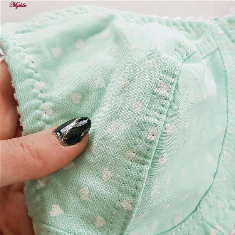 سوتین زنانه ماییلدا مدل بدون فنر قلبی کد 5039 رنگ سبز