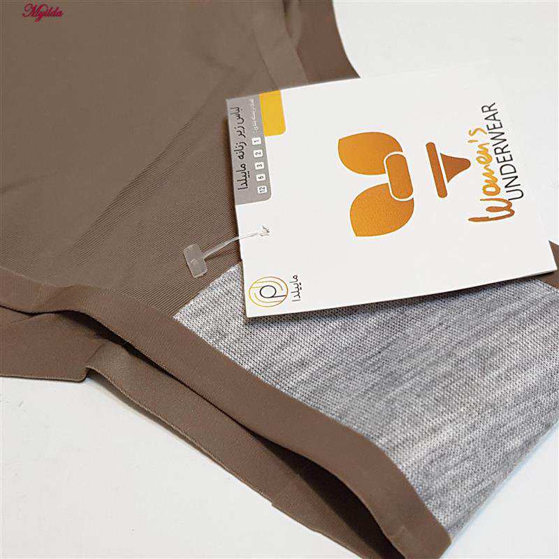 شورت زنانه ماییلدا مدل لیزری کد 5079-602 رنگ قهوه ای روشن