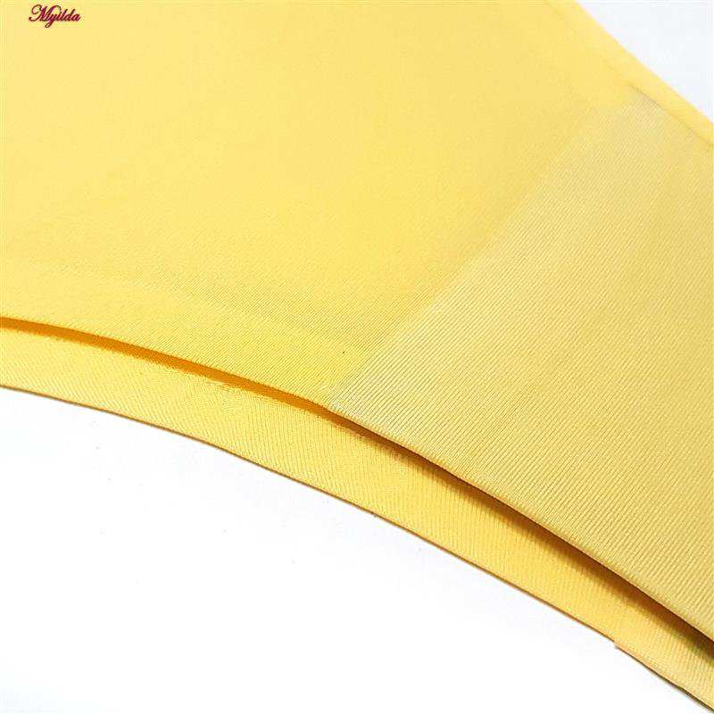 شورت زنانه ماییلدا مدل لیزری کد 5079-602 رنگ زرد