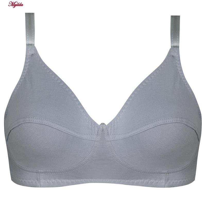 سوتین زنانه ماییلدا مدل بدون فنر کد 3472 رنگ طوسی