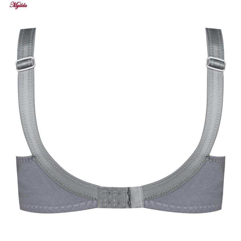 سوتین زنانه ماییلدا مدل بدون فنر کد 3472 رنگ طوسی