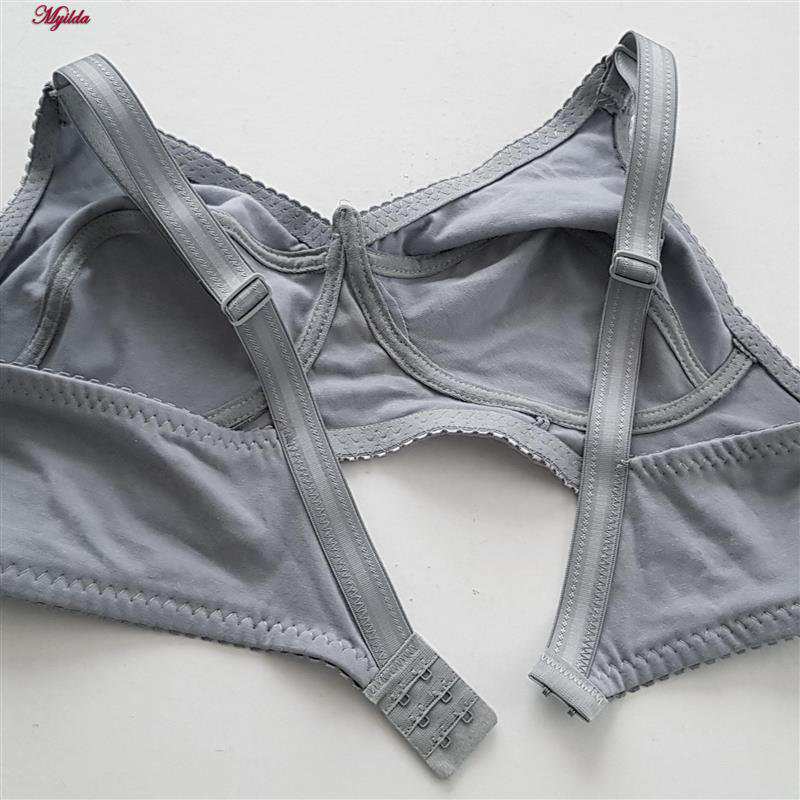 سوتین زنانه ماییلدا مدل بدون فنر کد 3472 رنگ طوسی