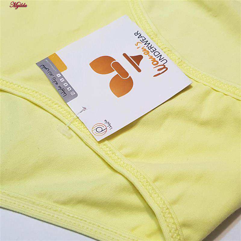 شورت زنانه ماییلدا مدل نخ پنبه پاپیون کد 5163 رنگ زرد