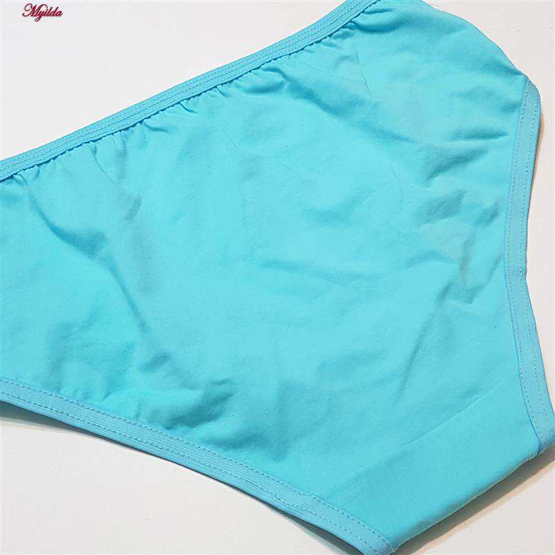 شورت زنانه ماییلدا مدل نخ پنبه پاپیون کد 5163 رنگ آبی روشن