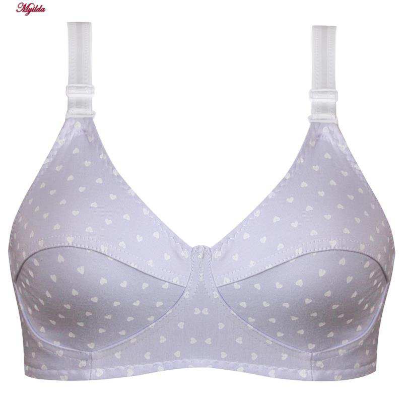 سوتین زنانه ماییلدا مدل بدون فنر کد 5039 رنگ یاسی