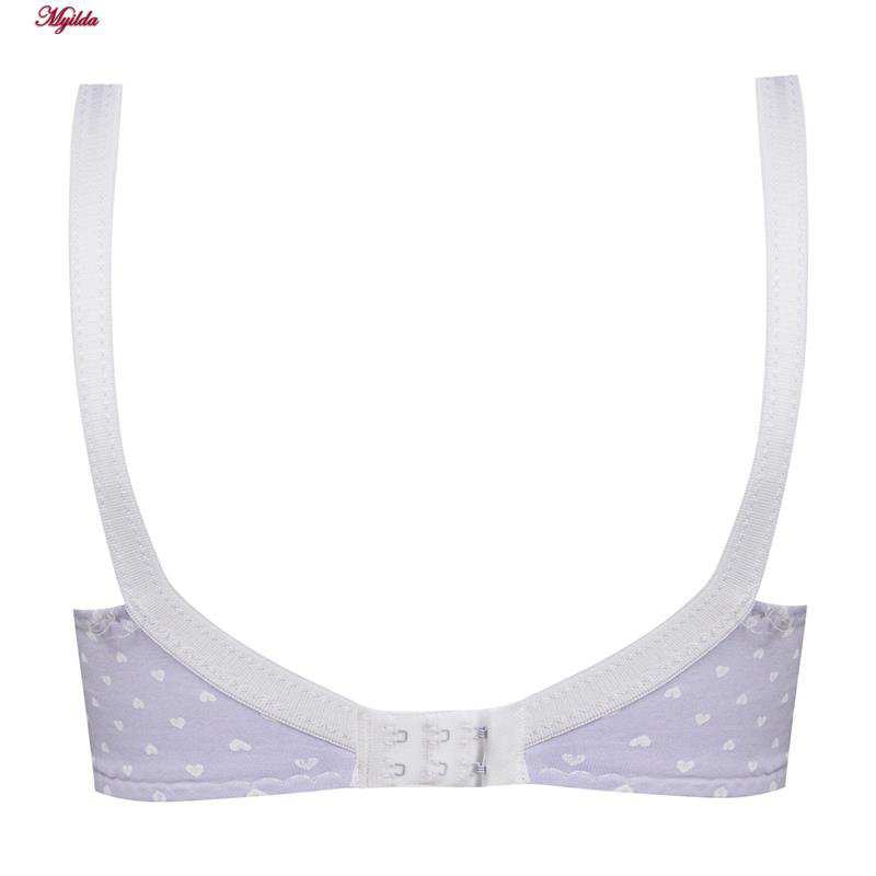 سوتین زنانه ماییلدا مدل بدون فنر کد 5039 رنگ یاسی