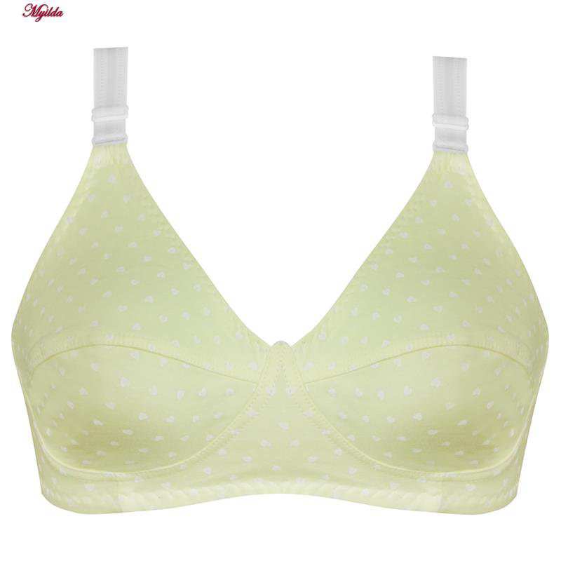 سوتین زنانه ماییلدا مدل بدون فنر کد 5039 رنگ زرد