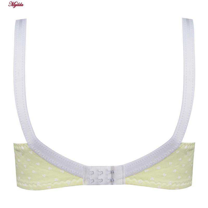 سوتین زنانه ماییلدا مدل بدون فنر کد 5039 رنگ زرد