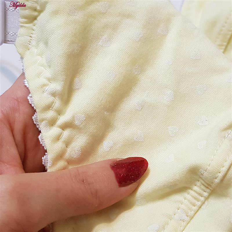 سوتین زنانه ماییلدا مدل بدون فنر کد 5039 رنگ زرد