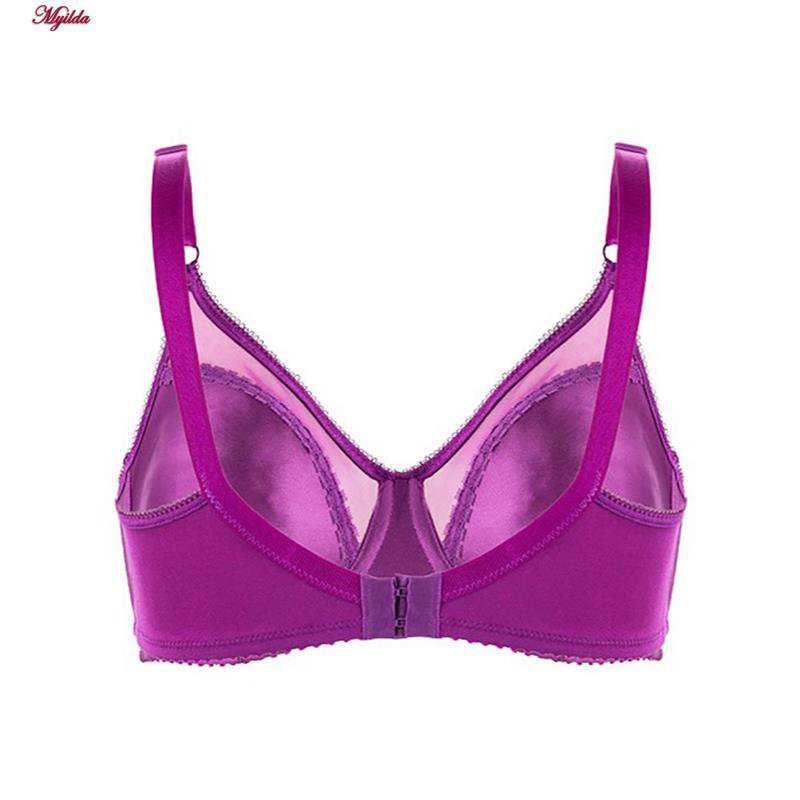 سوتین زنانه لین مدل فنردار کد 4680-743 رنگ بنفش ماییلدا