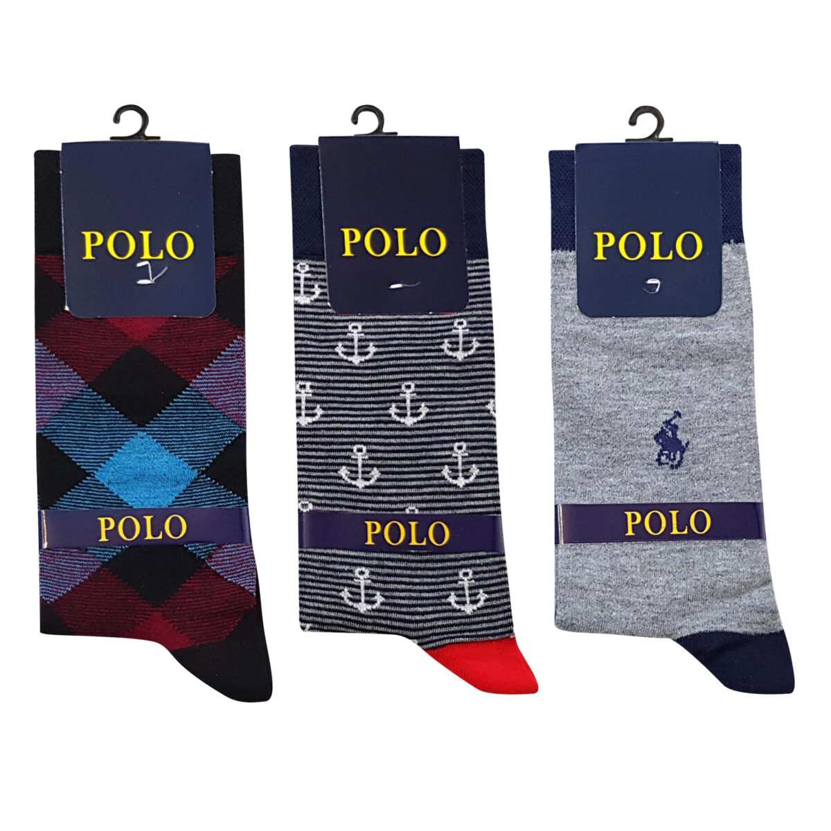 جوراب ساق بلند مردانه مدل 5183-694-3 بسته 3 عددی ماییلدا