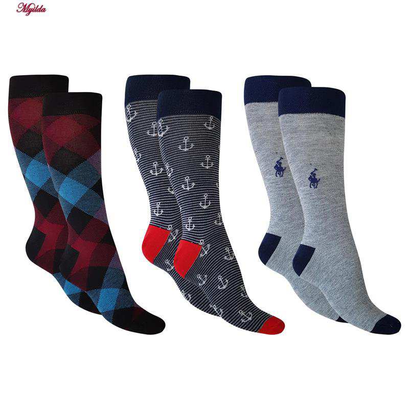 جوراب ساق بلند مردانه مدل 5183-694-3 بسته 3 عددی ماییلدا