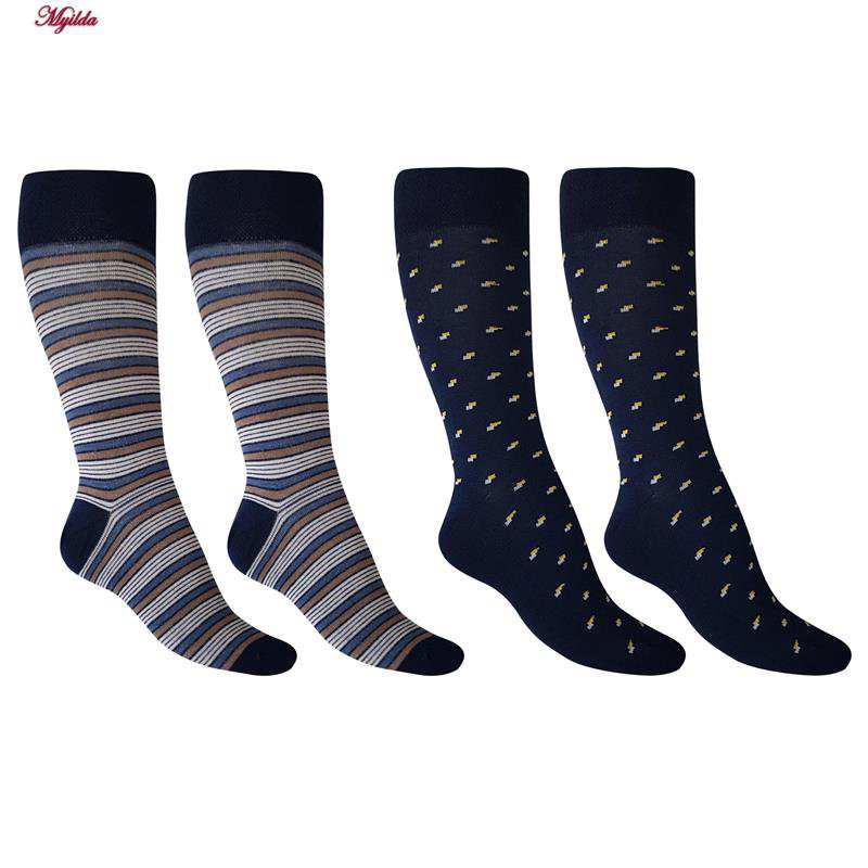 جوراب ساق بلند مردانه مدل 5183-694-2 بسته 2 عددی ماییلدا