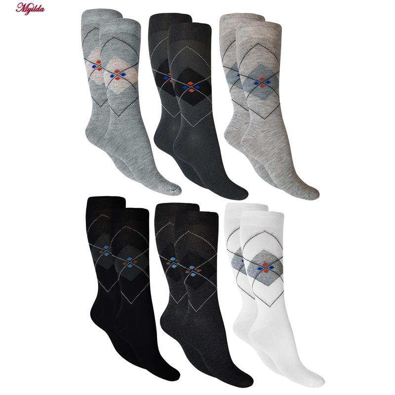 جوراب ساق بلند مردانه مدل پنبه ای اسکاچی ضیاکو کد 5185-266-1 بسته 6 عددی ماییلدا