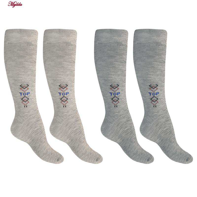 جوراب ساق بلند مردانه پنبه ای ضیاکو کد 5184-633-4 بسته 4 عددی ماییلدا