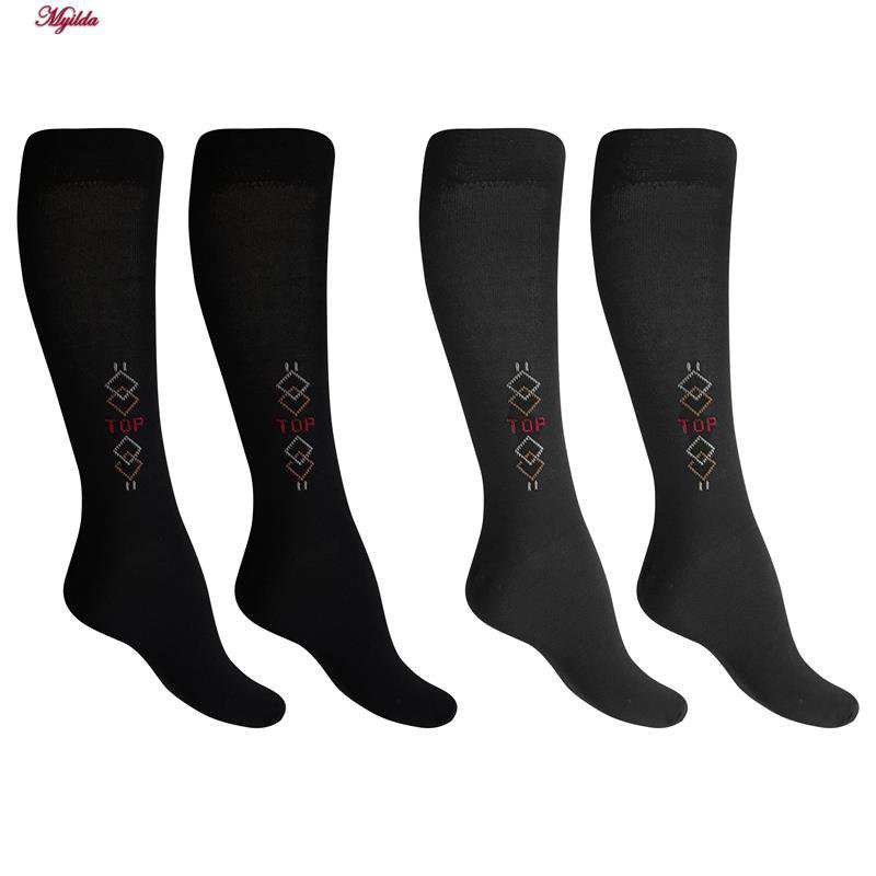 جوراب ساق بلند مردانه پنبه ای ضیاکو کد 5184-633-4 بسته 4 عددی ماییلدا