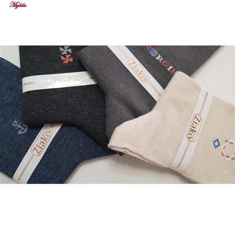 جوراب ساق بلند مردانه مدل پنبه ای ضیاکو کد 5182-4002-4 بسته 4 عددی ماییلدا
