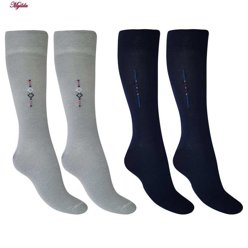 جوراب ساق بلند مردانه مدل پنبه ای ضیاکو کد 5182-4002-1 بسته 2 عددی ماییلدا