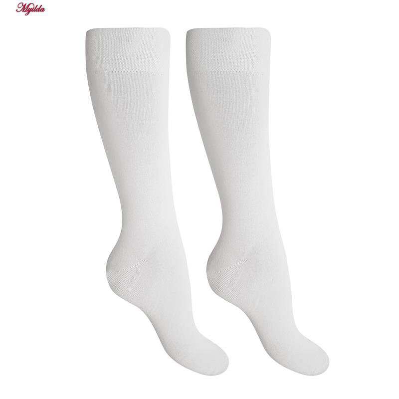 جوراب ساق بلند مردانه مدل پنبه ای سفید ضیاکو کد 5181-337 ماییلدا
