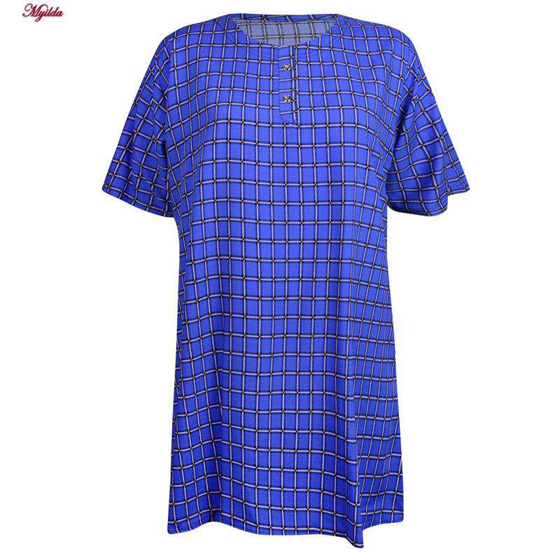 تونیک زنانه چهارخانه ماییلدا کد 5195-5