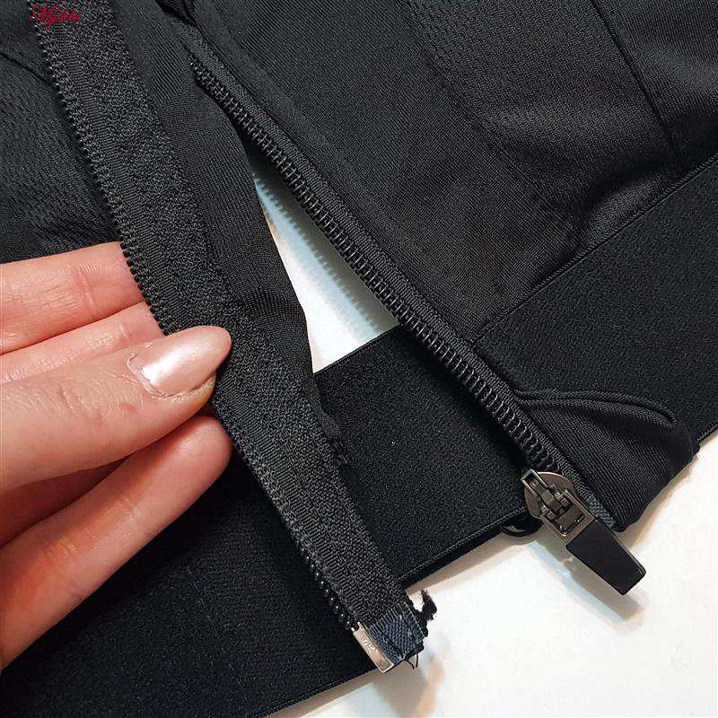 نیم تنه ورزشی زنانه مدل بند چسبی پددار پشت ضربدری مشکی کد 5166-805 ماییلدا