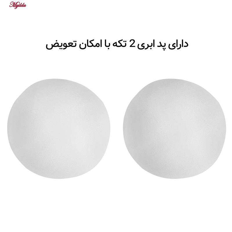 ست شورت و نیم تنه طرح موزیک مدل پددار طوسی کد 5164-3 ماییلدا