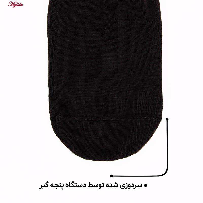 جوراب مچی زنانه مشکی ماییلدا مدل 3632-183 my بسته 6 عددی