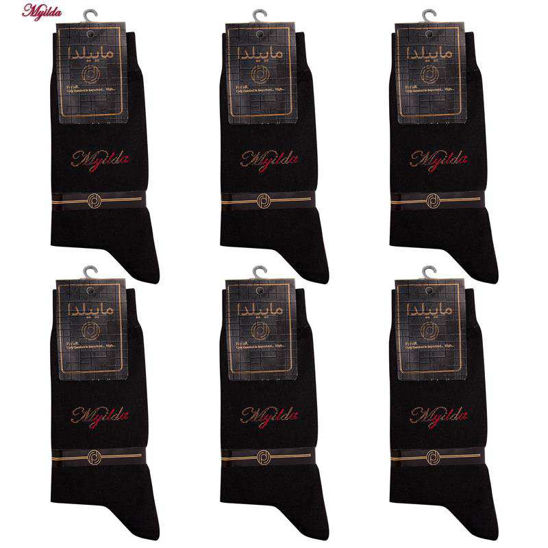 جوراب مردانه ماییلدا مدل 3634-1001 بسته 6 عددی