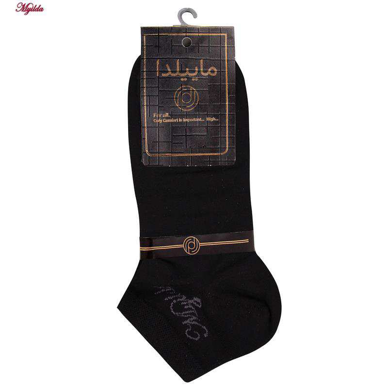 جوراب مچی زنانه مشکی ماییلدا مدل 3632-183 بسته 12 عددی