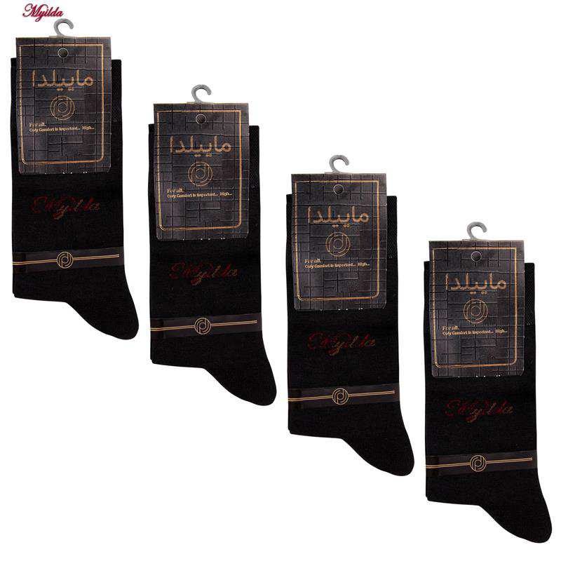 جوراب مردانه ماییلدا مدل 3629-92 بسته 4 عددی