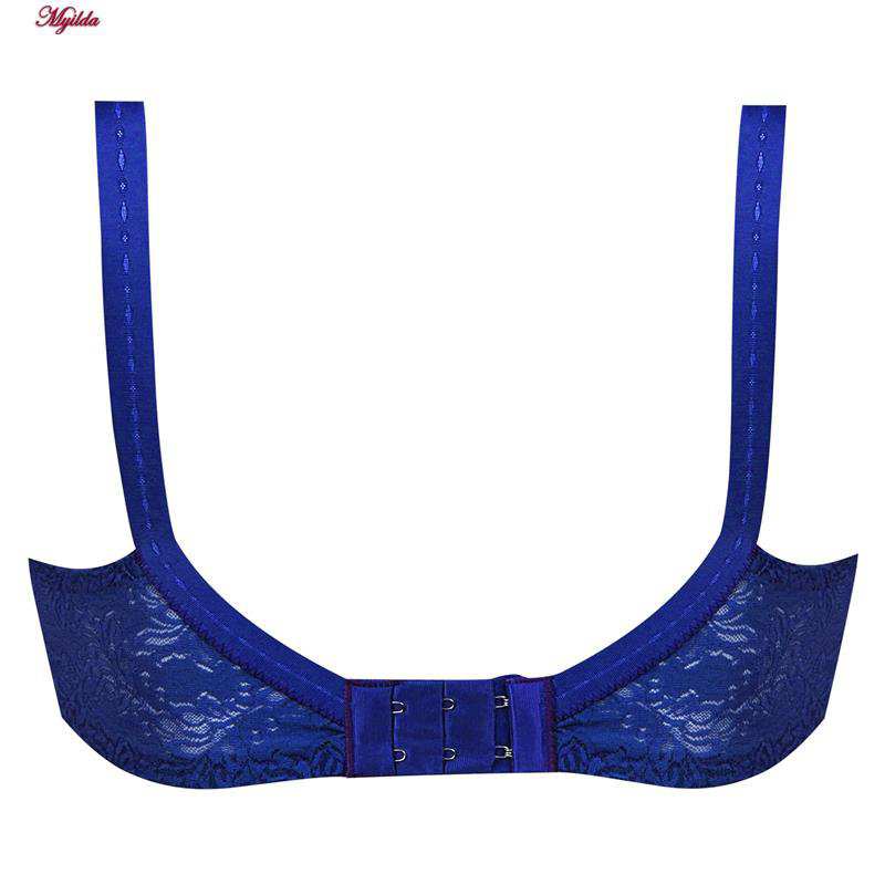 سوتین زنانه آبی کاربنی پانیذ کد 66350-6 ماییلدا