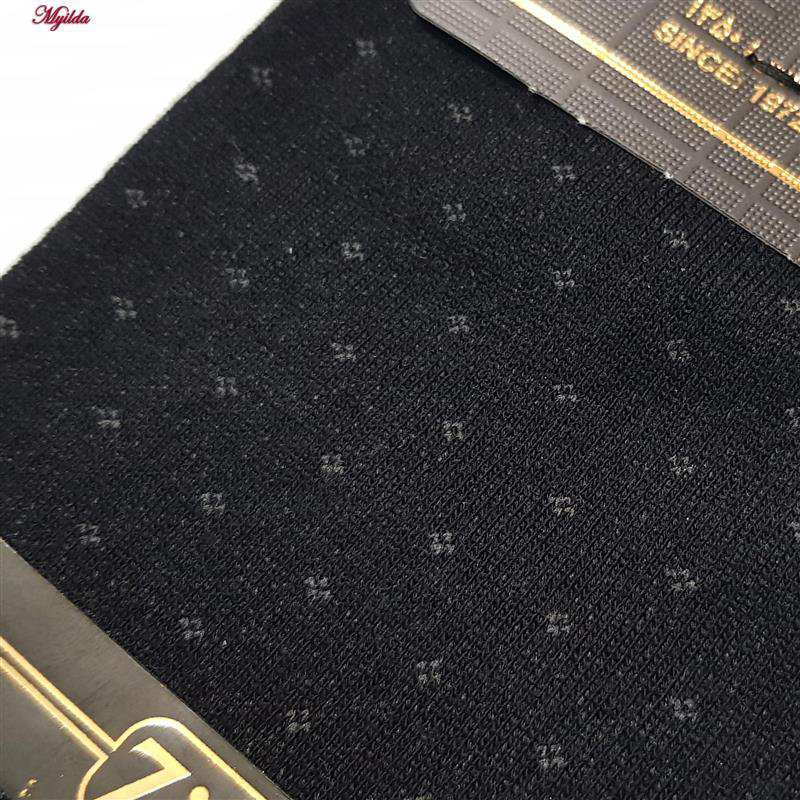 جوراب ساق بلند مردانه مدل پنبه ای خال خال مشکی ضیاکو کد 5198-337-2 ماییلدا