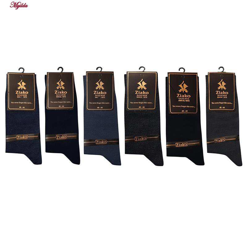جوراب مردانه مدل پنبه ای جعبه دار بامبو ضیاکو کد 5199-961 بسته 6 عددی ماییلدا