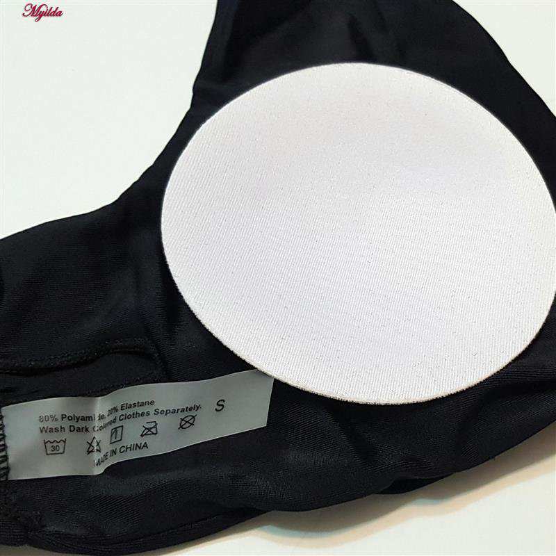 مایو زنانه مدل سگک دار مشکی کد 4996 ماییلدا