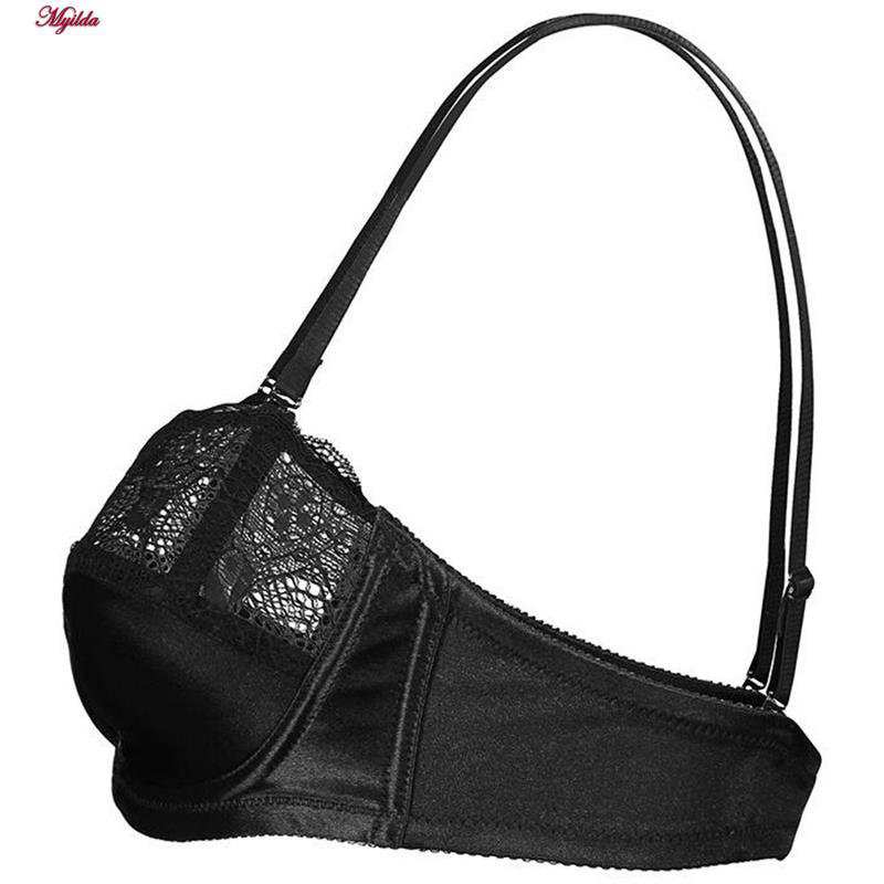 سوتین زنانه دکلته نیم تور مشکی لین مدل 4680-418 ماییلدا