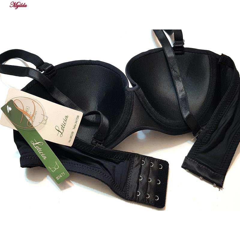 سوتین فنردار زنانه مدل بند متحرک رنگ مشکی لتیسیا کد 5267-9822 ماییلدا