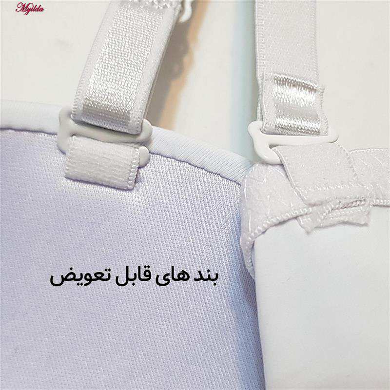 سوتین فنردار زنانه مدل بند متحرک رنگ آبی روشن لتیسیا کد 5267-9822 ماییلدا