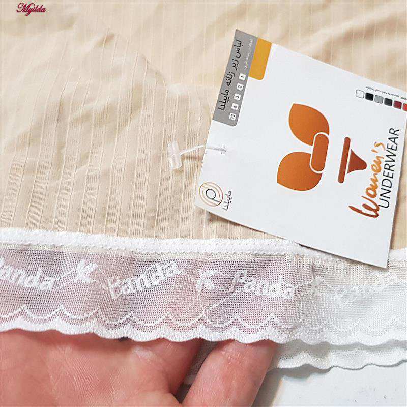 شورت زنانه مدل لبه گیپوری رنگ کرم ماییلدا کد 5263-2202