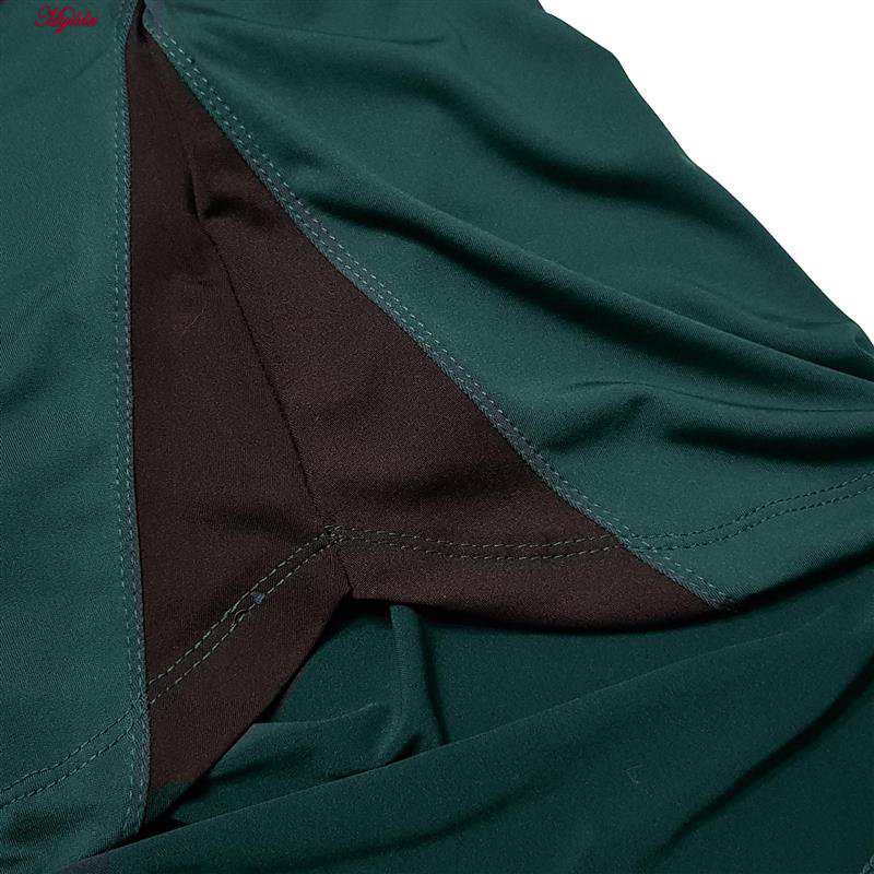 ست سویشرت و شلوار ورزشی زنانه مدل یقه زیپدار رنگ سبز کله غازی کد 5216-685p ماییلدا