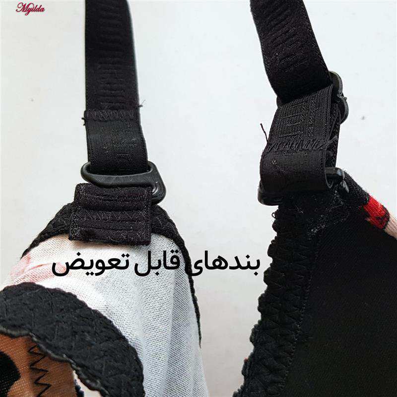 ست شورت و سوتین زنانه مدل پوش آپ فنردار کاپ اسفنجی بند متحرک پانیذ کد 4689-14 ماییلدا