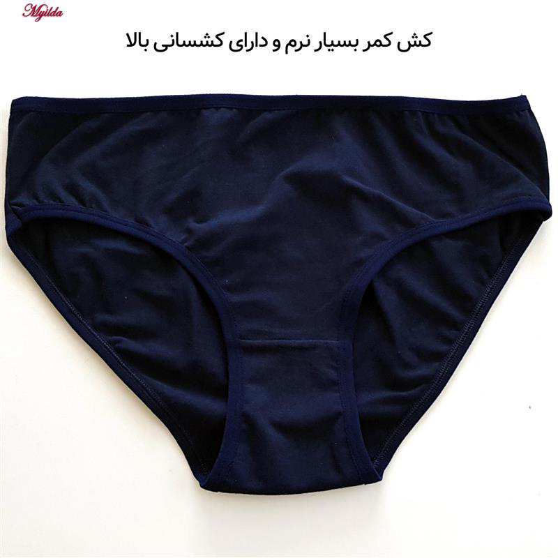 شورت زنانه رنگ سرمه ای ماییلدا مدل 4830 بسته 6عددی