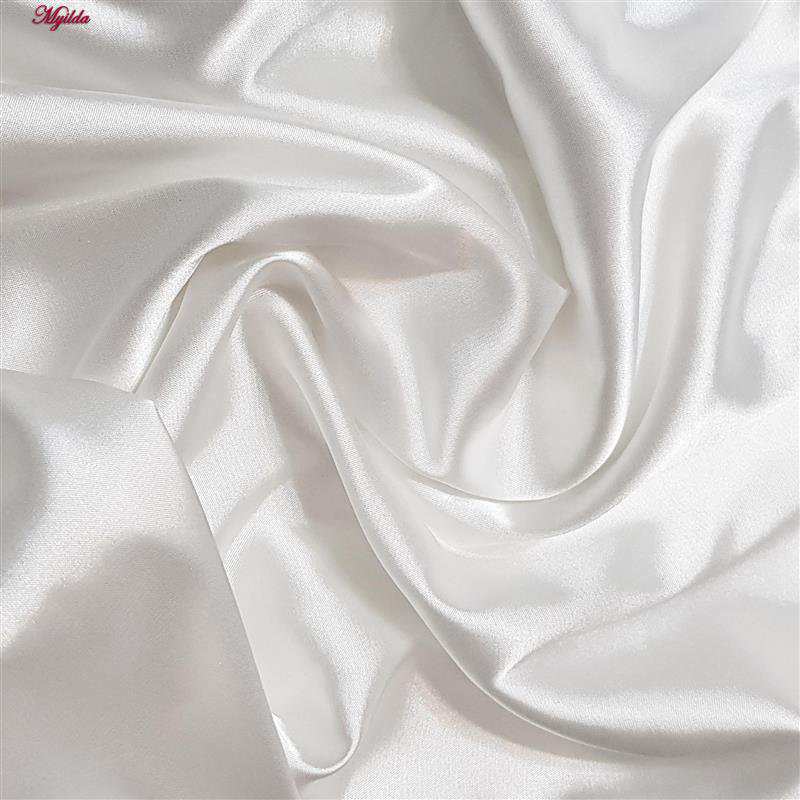 لباس خواب زنانه مدل ساتن رنگ سفید 5246-F08 ماییلدا
