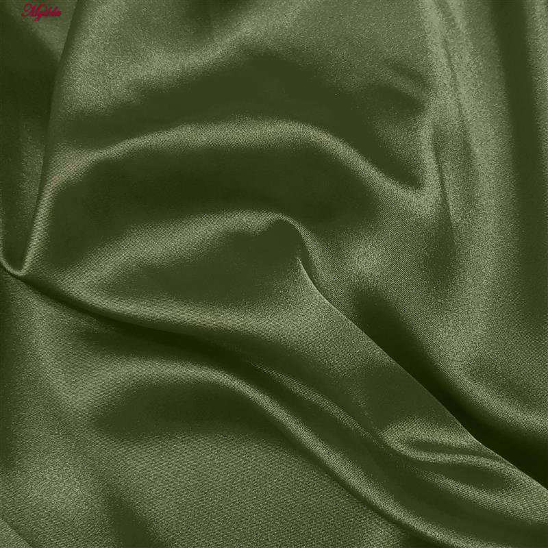 لباس خواب زنانه رنگ سبز مدل ساتن 5246-F08 ماییلدا