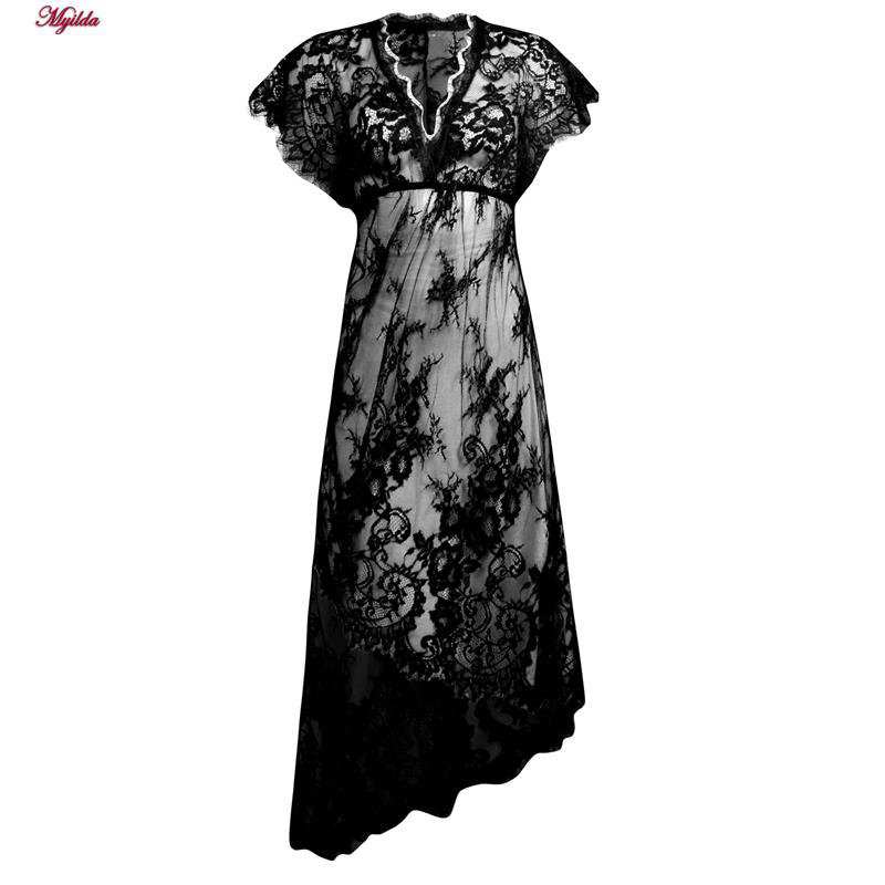 لباس خواب زنانه رنگ مشکی مدل 5245-1908 ماییلدا