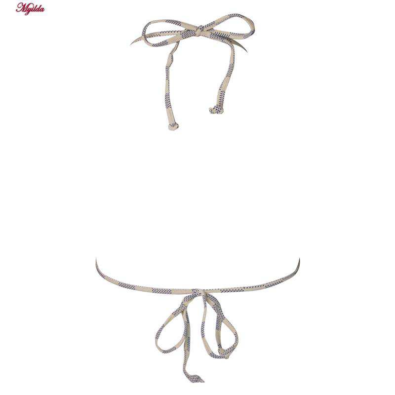 مایو دو تکه زنانه شطرنجی ماییلدا کد 3903-2