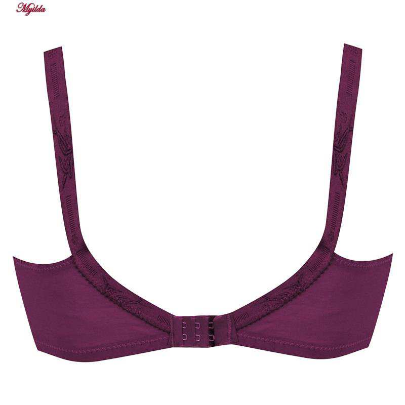 سوتین زنانه رنگ بادمجانی ماییلدا کد 3305-8
