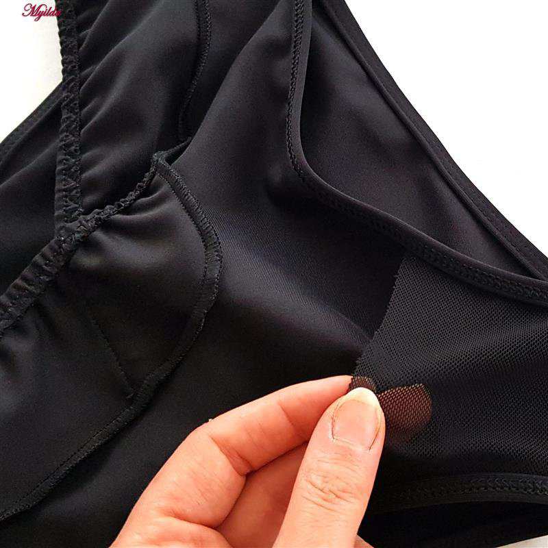 مایو دو تکه زنانه مدل پلنگی رنگ مشکی رونیا کد 5272-711 ماییلدا